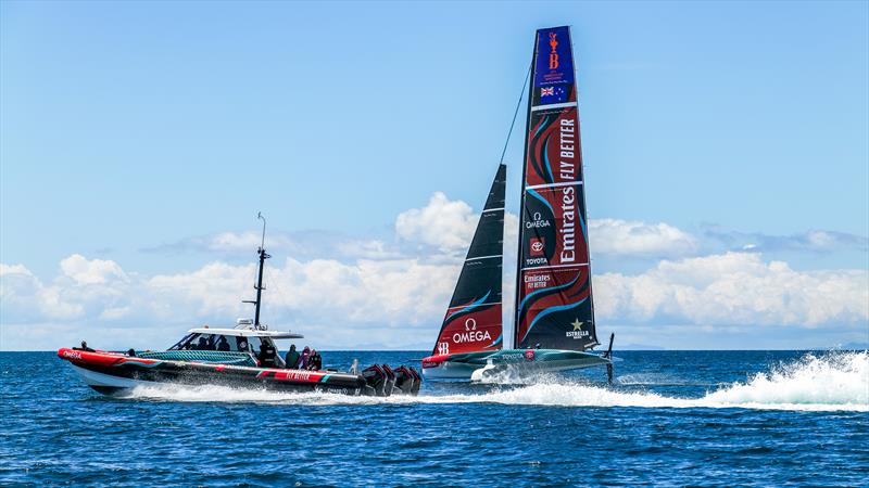 Emirates Team New Zealand - AC40 - Day 32 - Auckland - November 10, 2023 photo copyright Sam Thom/America's Cup taken at Royal New Zealand Yacht Squadron and featuring the AC40 class