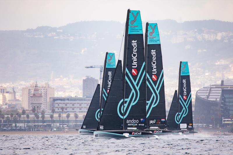 Andoo Team Australia Youth Team on Day 6 - Group B - UniCredit Youth America's Cup - September 23, 2024 - Barcelona - photo © Nic Douglass @sailorgirlHQ
