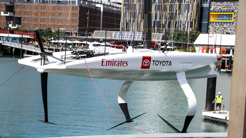 Emirates Team New Zealand - first sail - AC40 - October 17, 2025 - photo © Richard Gladwell - Sail-World.com/nz