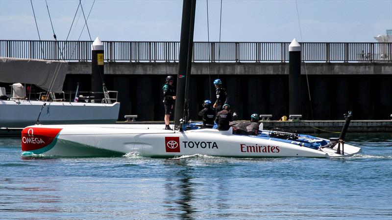 Emirates Team New Zealand - first sail - AC40 - October 17, 2025 - photo © Richard Gladwell - Sail-World.com/nz