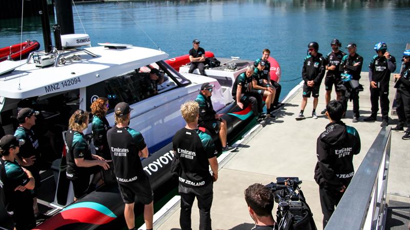 Emirates Team New Zealand - first sail - AC40 - October 17, 2025 - photo © Richard Gladwell - Sail-World.com/nz