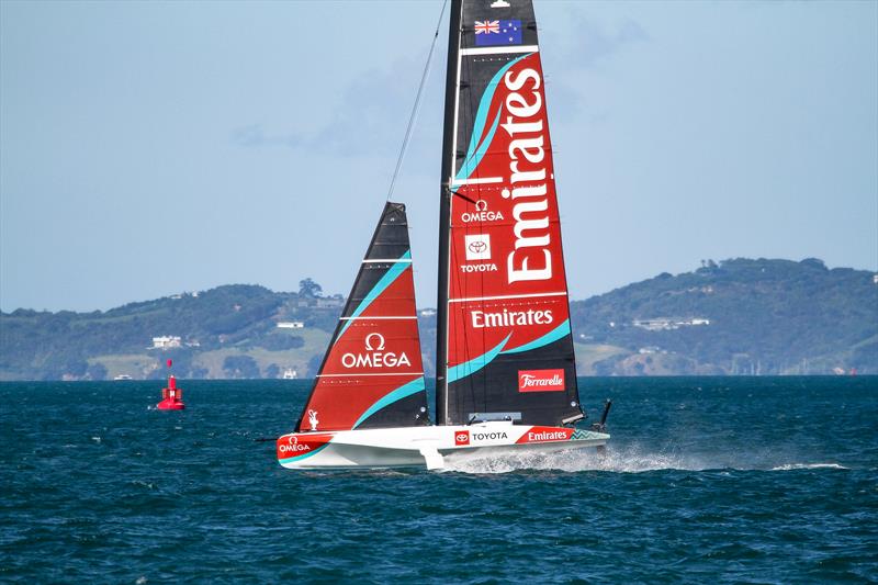 Emirates Team New Zealand - AC40 - Waitemata Harbour - November 3, 2025 photo copyright Richard Gladwell - Sail-World.com/nz taken at Royal New Zealand Yacht Squadron and featuring the AC40 class