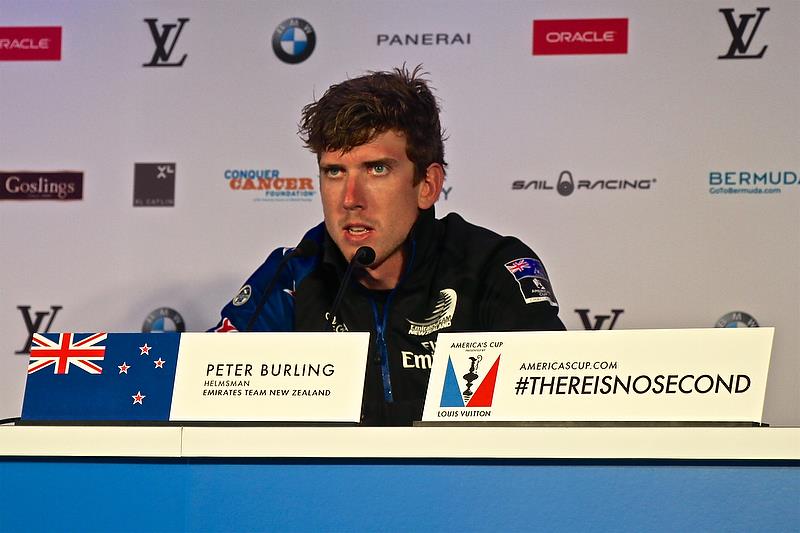 A still wet Peter Burling - Emirates Team New Zealand - Semi-Final, Day 11 - 35th America's Cup - Bermuda June 6, 2017 - photo © Richard Gladwell