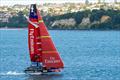 Emirates Team New Zealand reveals their AC72 foiling ahead of the 2013 America's Cup &copy; Swan Images