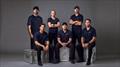 ARC Team USA sailing squad -   from the left: Hans Henken, Lucas Calabrese, Louisa Nordstrom, Harry Melges IV, Michael Menninger, Riley Gibbs -  August 2026 &copy; ARC