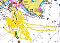 Recon Unit track - Luna Rossa - Sailing Day 15 - August 7. 2026 - Cagliari, Sardinia &copy; Luna Rossa Recon Team