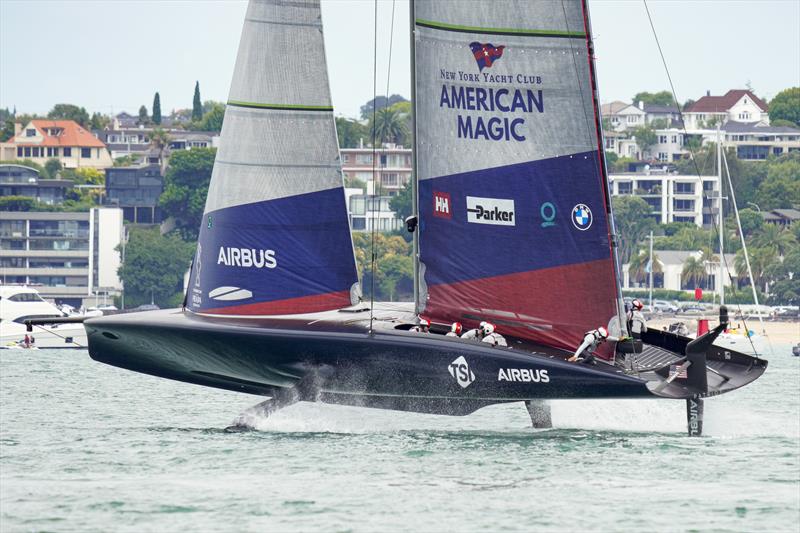 PRADA Cup Day 2: Round Robin 1 - New York Yacht Club American Magic photo copyright COR36 / Studio Borlenghi taken at  and featuring the AC75 class