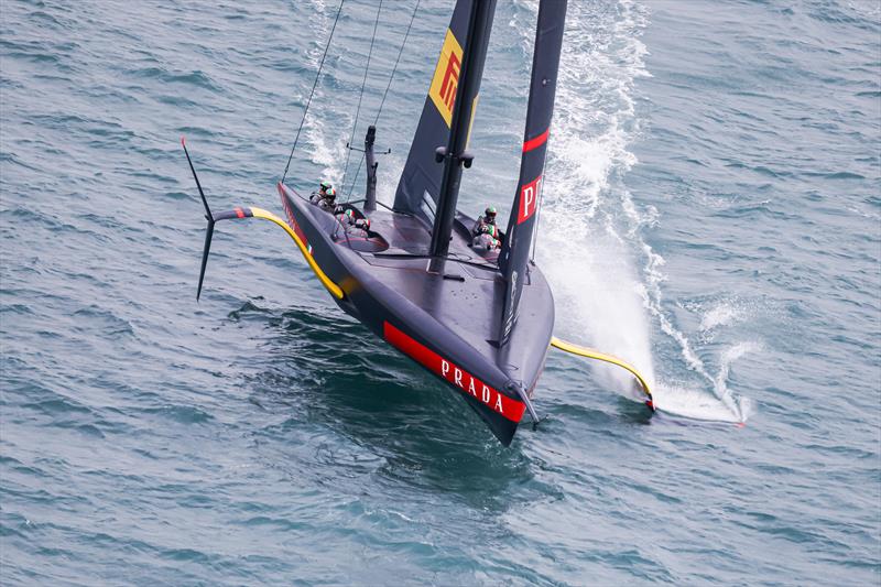 America's Cup match day 1 - Luna Rossa Prada Pirelli photo copyright ACE / Studio Borlenghi taken at Royal New Zealand Yacht Squadron and featuring the AC75 class