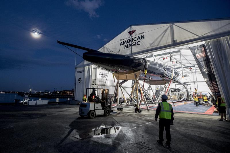 AC75 Defiant underbody Pensacola, Florida - photo © Will Ricketson