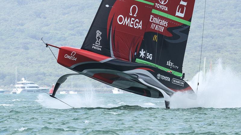 Te Rehutai, Emirates Team New Zealand - December 18, 2020 - Waitemata Harbour - America's Cup 36 photo copyright Richard Gladwell / Sail-World.com taken at Royal New Zealand Yacht Squadron and featuring the AC75 class