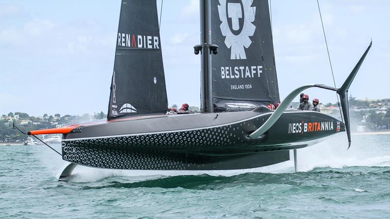 INEOS Team UK pre the start of Prada Cup racing -Waitemata Harbour - January 29, 2021 - 36th America's Cup - photo © Richard Gladwell / Sail-World.com