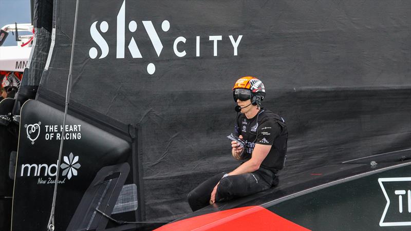 Peter Burling interview in the racing break - Emirates Team NZ - America's Cup - Day 1 - March 10, 2021, Course E - photo © Richard Gladwell / Sail-World.com