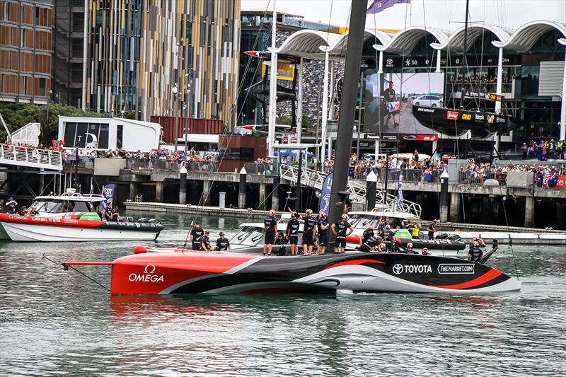 Emirates Team NZ - America's Cup - Day 6 - March 16, 2021, Course C photo copyright Richard Gladwell / Sail-World.com taken at Royal New Zealand Yacht Squadron and featuring the AC75 class