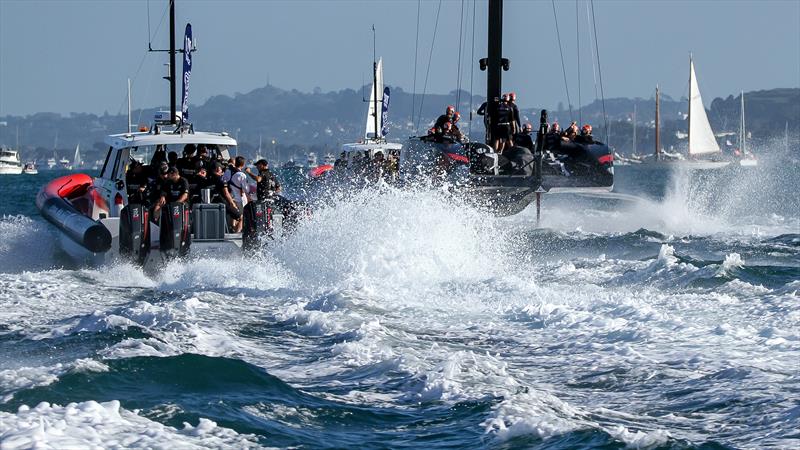 The wild ride home - Emirates Team NZ - America's Cup - Day 7 - March 17, 2021 photo copyright Richard Gladwell / Sail-World.com / nz taken at Royal New Zealand Yacht Squadron and featuring the AC75 class