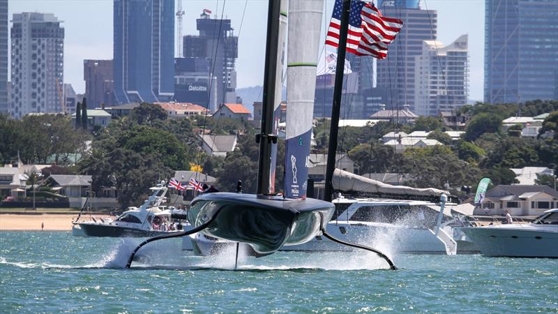 American Magic's Patriot - Waitemata Harbour - January 15 - Prada Cup Day 1 - 36th America's Cup - photo © Richard Gladwell / Sail-World.com