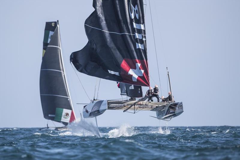 Martin Fischer designed the GC32, originally designed to be foil assisted only photo copyright INEOS Team UK taken at Royal Yacht Squadron and featuring the AC75 class