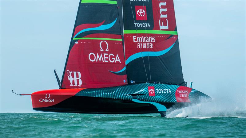 Emirates Team New Zealand - AC75 - Day 14 - April 20, 2023 - Hauraki Gulf - photo © Adam Mustill / America's Cup