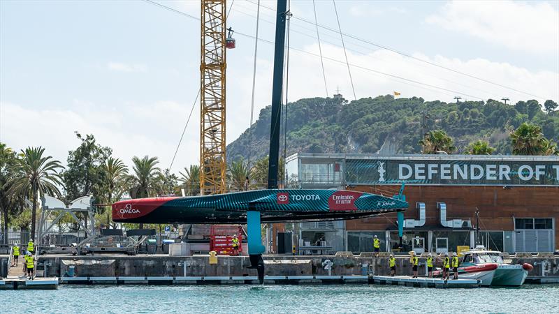 Emirates Team New Zealand - AC75  - Day 26 - July 26, 2023 - Barcelona photo copyright Job Vermeulen / America's Cup taken at Royal New Zealand Yacht Squadron and featuring the AC75 class