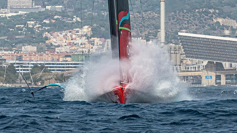 Emirates Team New Zealand - AC75 - Day 53 - Barcelona - October 23, 2023 - photo © Ugo Fonolla / America's Cup