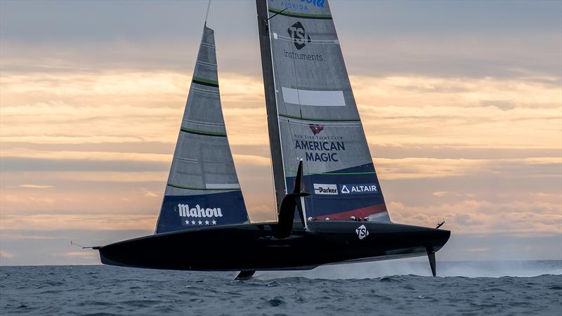 American Magic - AC75 - Day 59 - Barcelona - December 13, 2023 photo copyright Ugo Fonolla / America's Cup taken at Real Club Nautico de Barcelona and featuring the AC75 class