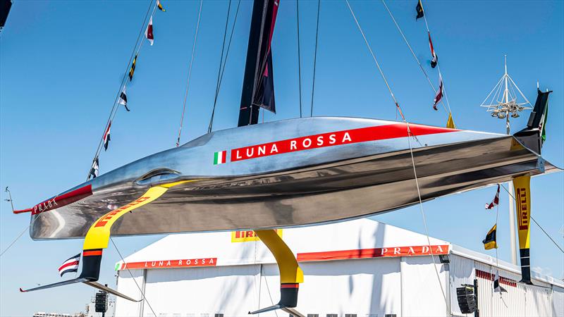 Luna Rossa Prada Pirelli - AC75 - Cagliari, Sardinia - April 13, 2024 photo copyright AC37 Joint Recon Team taken at Circolo della Vela Sicilia and featuring the AC75 class