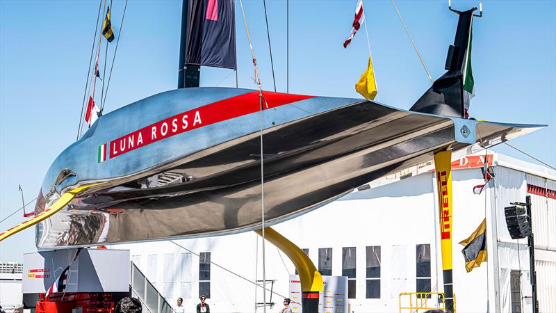 Luna Rossa Prada Pirelli - AC75 - Cagliari, Sardinia - April 13, 2024 photo copyright AC37 Joint Recon Team taken at Circolo della Vela Sicilia and featuring the AC75 class