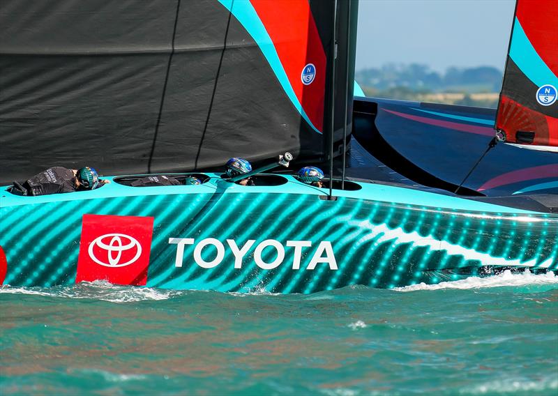 Emirates Team New Zealand- AC75 - Day 2 - April 14, 2024 - Auckland - photo © Sam Thom/America's Cup