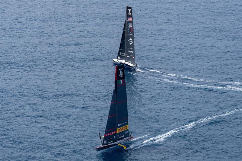 New York Yacht Club American Magic vs. Luna Rossa Prada Pirelli on Louis Vuitton Cup Semi-Finals Day 5 - 19th September 2024 - photo © Ian Roman / America's Cup