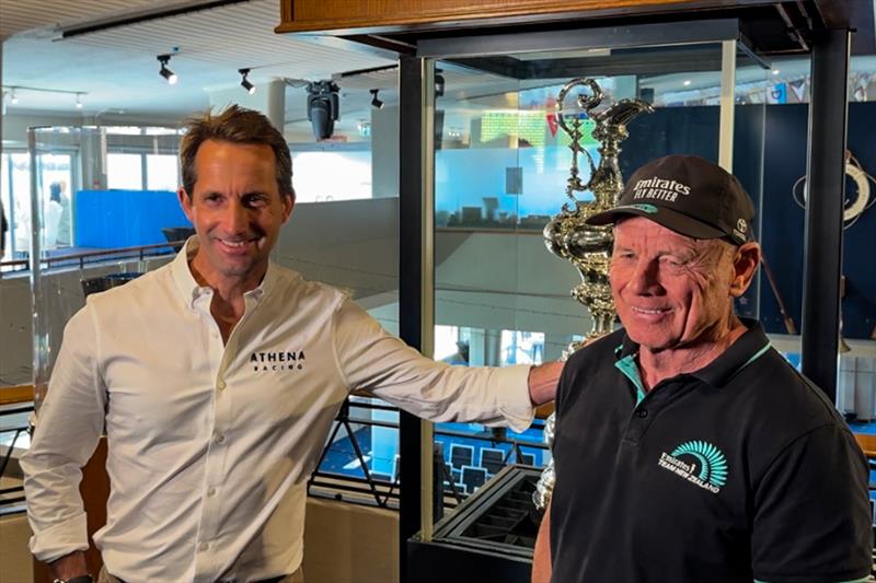 Ben Ainslie and Grant Dalton at the media conference in Auckland - August 12, 2025 - photo © Richard Gladwell - Sail-World.com/nz