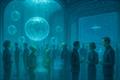 The submerged hall of Tadjoura — beneath the starting line, within one of the race's simulated instances © Pierre-Jean Cottalorda