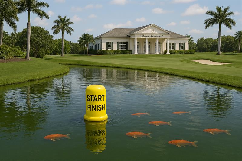 The start finish will take place in the Koi Pond at Mar-a-Lago accessed via a run-off lane from the new Trump Waterway. April 1, 2025 photo copyright Sail World NZ taken at Wakatere Boating Club and featuring the ACC class