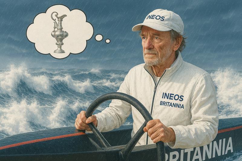 INEOS Britannia boss, Jim Ratcliffe has faced some storms ashore and afloat since Barcelona photo copyright Richard Gladwell - AI taken at Takapuna Boating Club and featuring the ACC class