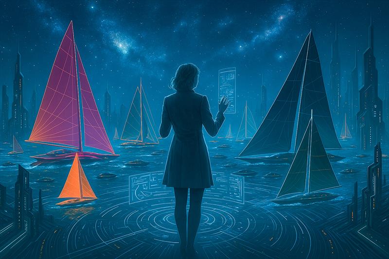 Sibyl Morgan — sovereign memory of the NYYC, oracle of futures yet to unfold photo copyright Pierre-Jean Cottalorda taken at Cercle de la Voile de Paris and featuring the ACC class