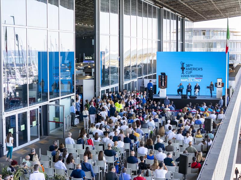 Genoa Int Boat Show presemtation - Louis Vuitton America's Cup Venue - Naples - September 2025 - photo © Andrea Pisapia