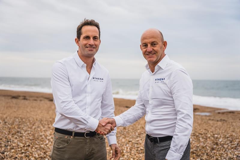 Ben Ainslie (left) with Athena Racing CEO, Ian Walker - photo © Athena Racing