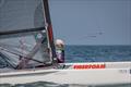 The Old Grey Wolf, Scott Anderson (AUS) in characteristic hunting mode - A-Class Cat European Championships at Riccione Day 5 © Gordon Upton / www.guppypix.com