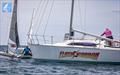© Gordon Upton / www.guppypix.com Carolijn Brouwer reunited for friends from her Europe days, in a magnicicently named vessel .- Day 5 Predictwind A-Class Catamaran World Championships - Milford, NZ - November 16, 2025 © Gordon Upton / www.guppypix.com