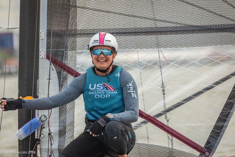 Cam Farrah, USA.  Fresh from her SailGP Team USA Tactician role - photo © Gordon Upton / www.guppypix.com