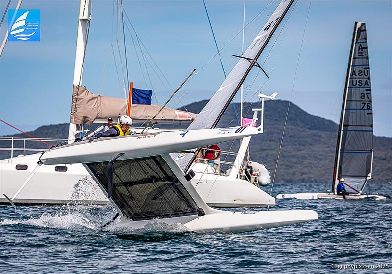 Jakub Surowiec (POL) - Day 6 - 2025 Predictwind A-Class World Championships - November 16, 2025 - Milford NZ - photo © Gordon Upton / www.guppypix.com