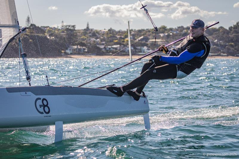 Muiliple World Champion and Olympic AUS medallist Andrew Landenberger cannot qualify for the European title, but will be racing for regatta victory - photo © Gordon Upton / www.guppypix.com