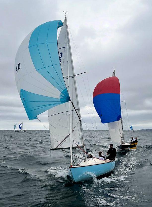 Polyphemus and Vim - Ajax South West Championship at St. Mawes photo copyright Ben Brigg taken at St. Mawes Sailing Club and featuring the Ajax class