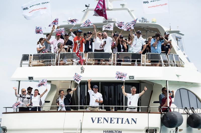 The team was always assured of fantastic support, both off and on the water, and online!  LandRover BAR, 35th America's Cup, Bermuda, June 2017 - photo © Harry KH / Land Rover BAR