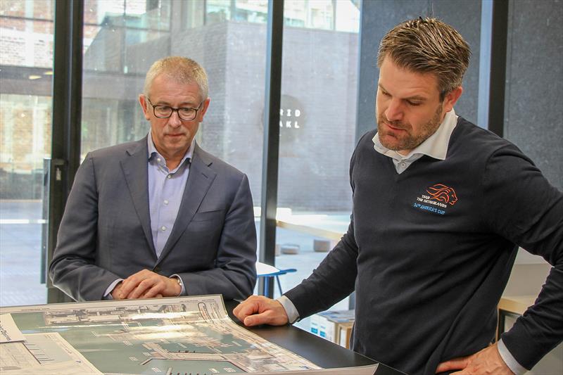 Eelco Blok (CEO) and Simeon Tienpont (Skipper) - America's Cup - DutchSail visit Auckland, February 15, 2019 - photo © Richard Gladwell