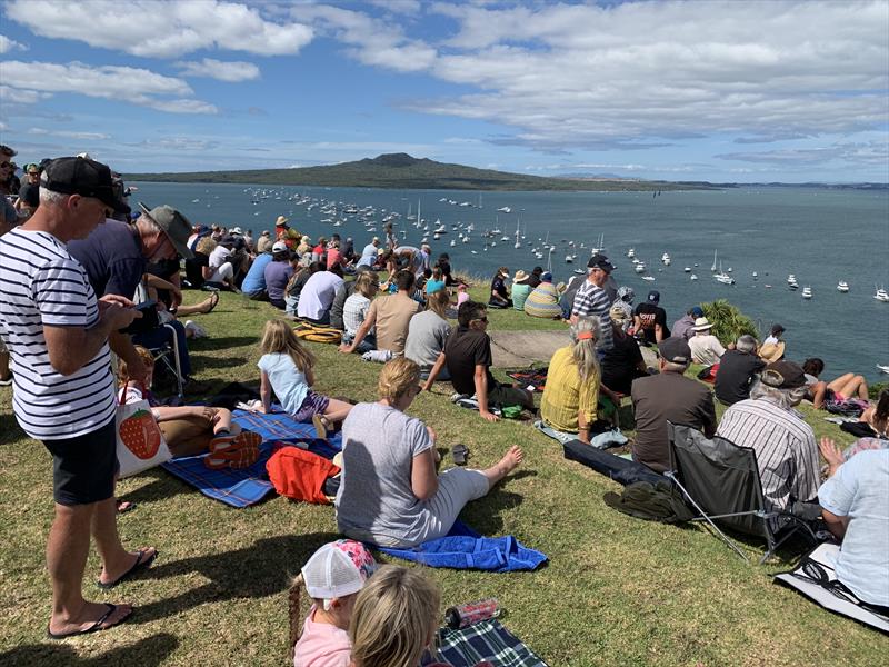 Crowds of spectators on North Head - Round Robin - Prada Cup - January 23, 2021 - photo © Colin Preston