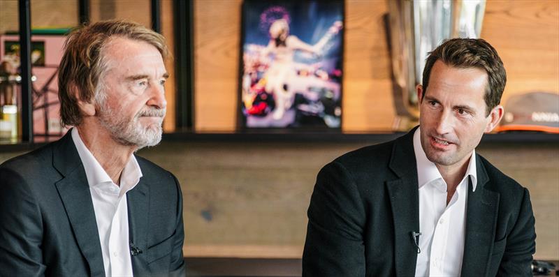 Two Knights of INEOS Britannia - Jim Ratcliffe and Ben Ainslie photo copyright Graham Ella taken at Royal Yacht Squadron and featuring the ACC class