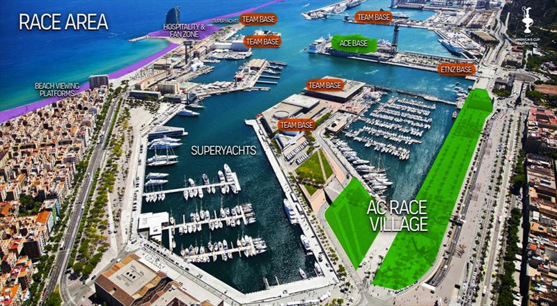 America's Cup race area - photo © BWA Yachting