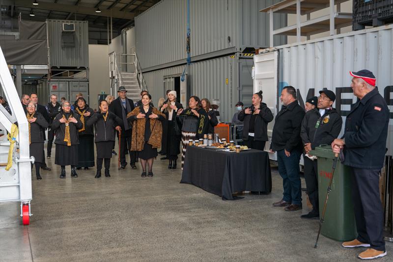 Emirates Team NZ new base, the former INEOS Team UK facility, is blessed in an early morning ceremony by Ngati Whatua Orakei - photo © Emirates Team New Zealand