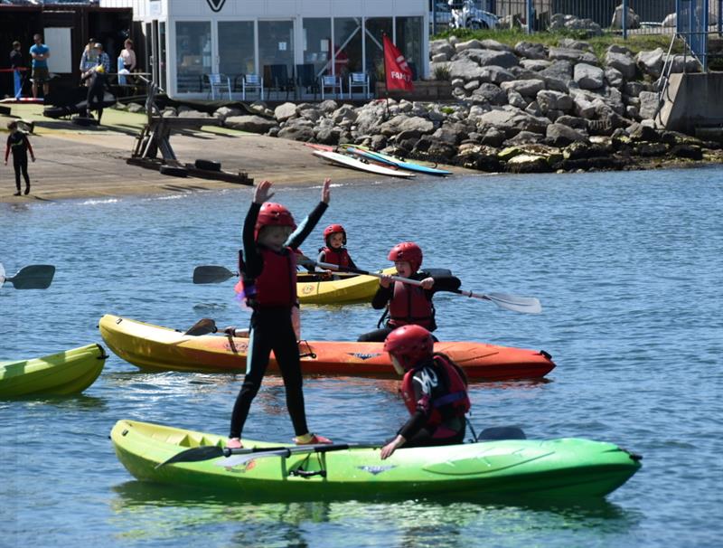 Fun on the water photo copyright Lindsay Frost  taken at Andrew Simpson Sailing Centre and featuring the  class