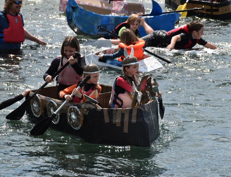 Cardboard boat competition photo copyright Lindsay Frost  taken at Andrew Simpson Sailing Centre and featuring the  class