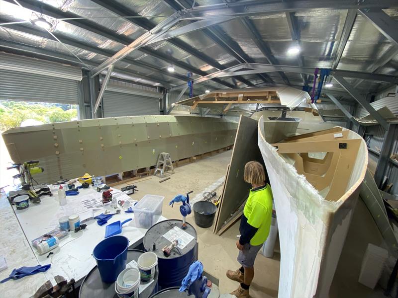 Schionning Arrow on target using DuFLEX panel system - photo © ATL Composites